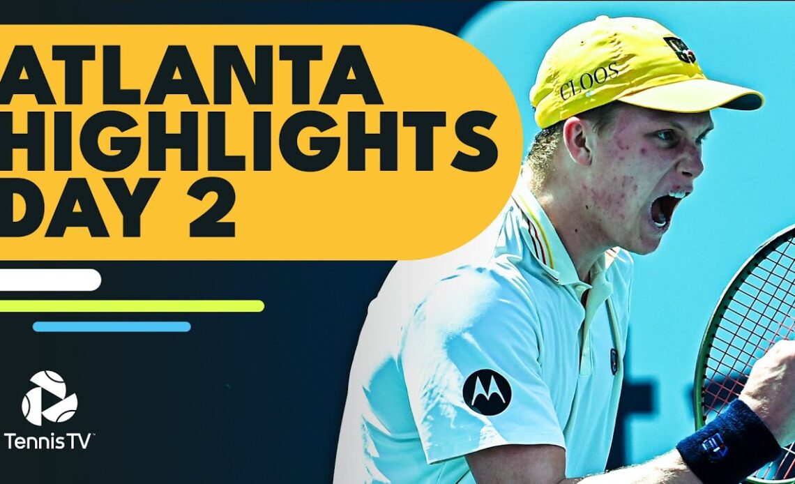 Paul Faces Sock, Brooksby, Kokkinakis, Paire all in Action | Atlanta 2022 Day 2 Highlights