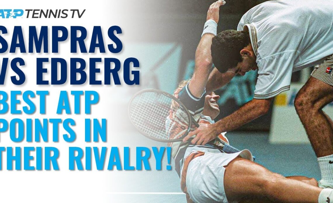 Pete Sampras vs Stefan Edberg: Best ATP Shots & Points in Their Rivalry!