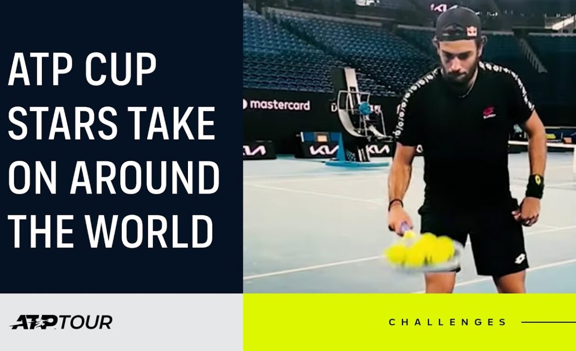 Players Take On Around The World Challenge For 2021 ATP Cup