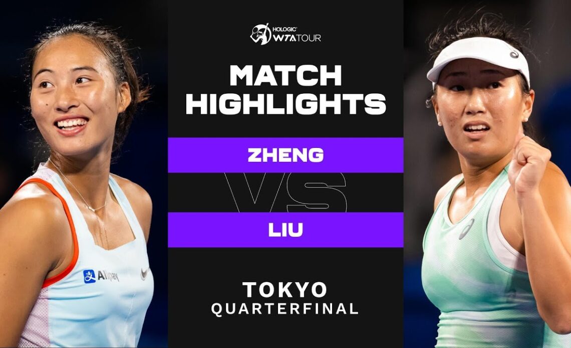 Qinwen Zheng vs. Claire Liu | 2022 Tokyo Quarterfinal | WTA Match Highlights
