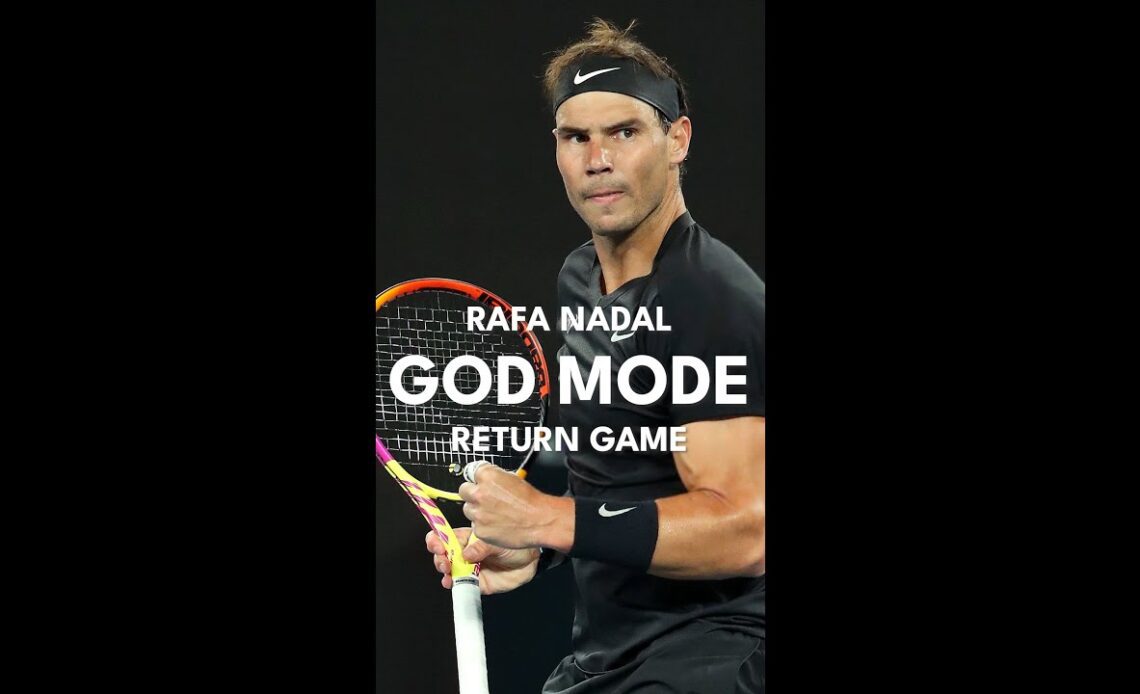 Rafa Nadal GOD MODE Return Game vs Big-Serving Maxime Cressy ☄️ #Shorts