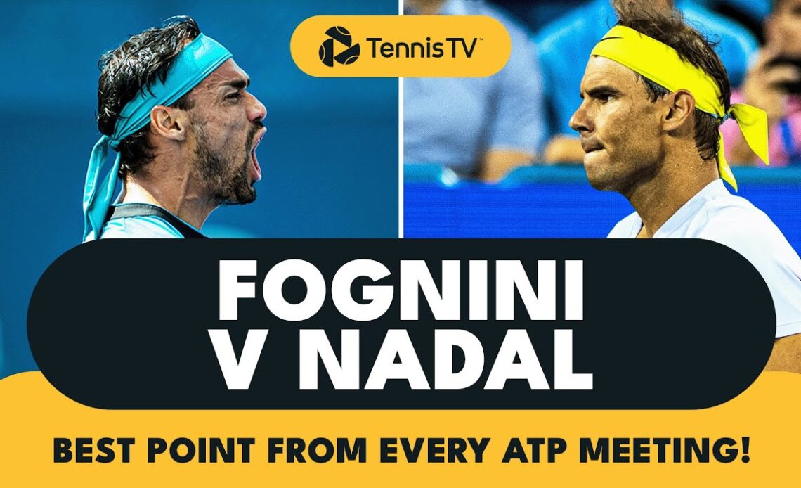Rafael Nadal vs Fabio Fognini | Best Point From Every ATP Meeting!