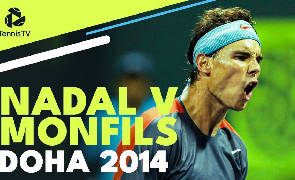 Rafael Nadal vs Gael Monfils Title Showdown | Doha 2014 Final Extended Highlights