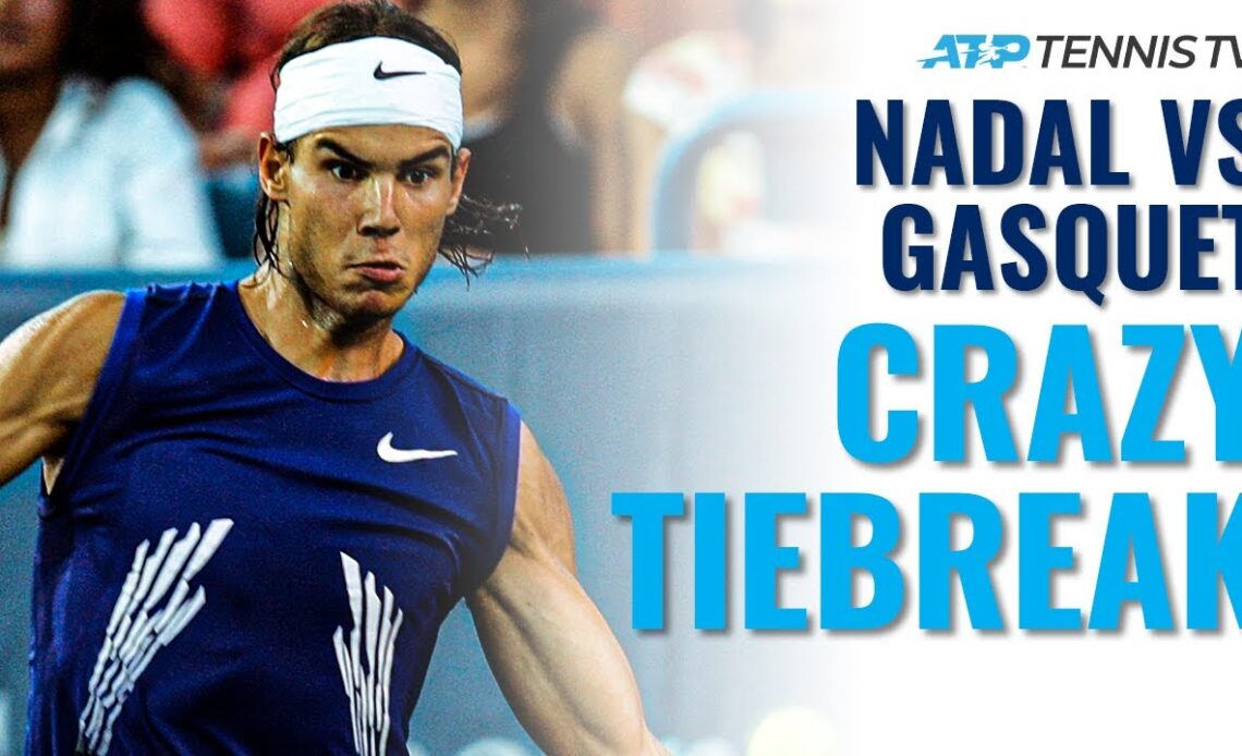 Rafael Nadal vs Richard Gasquet CRAZY Tiebreak | Toronto 2008 Highlights