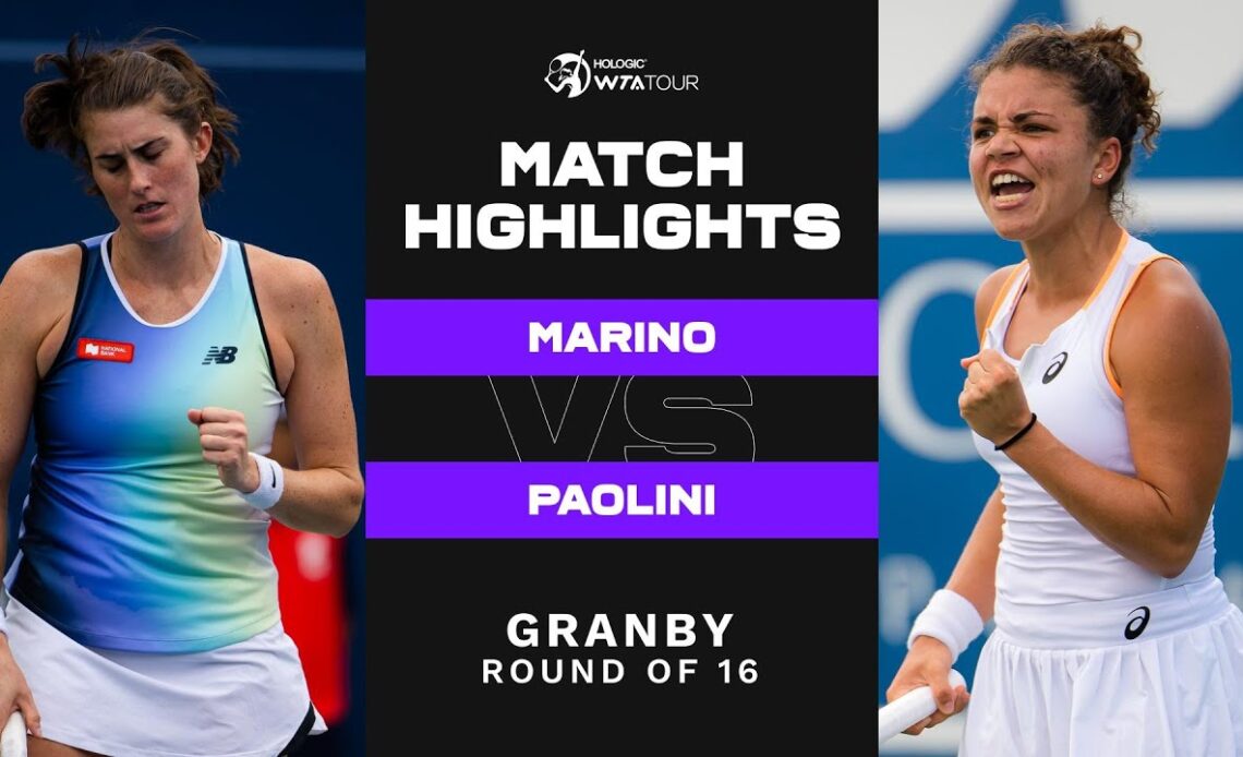 Rebecca Marino vs. Jasmine Paolini | 2022 Granby Round of 16 | WTA Match Highlights