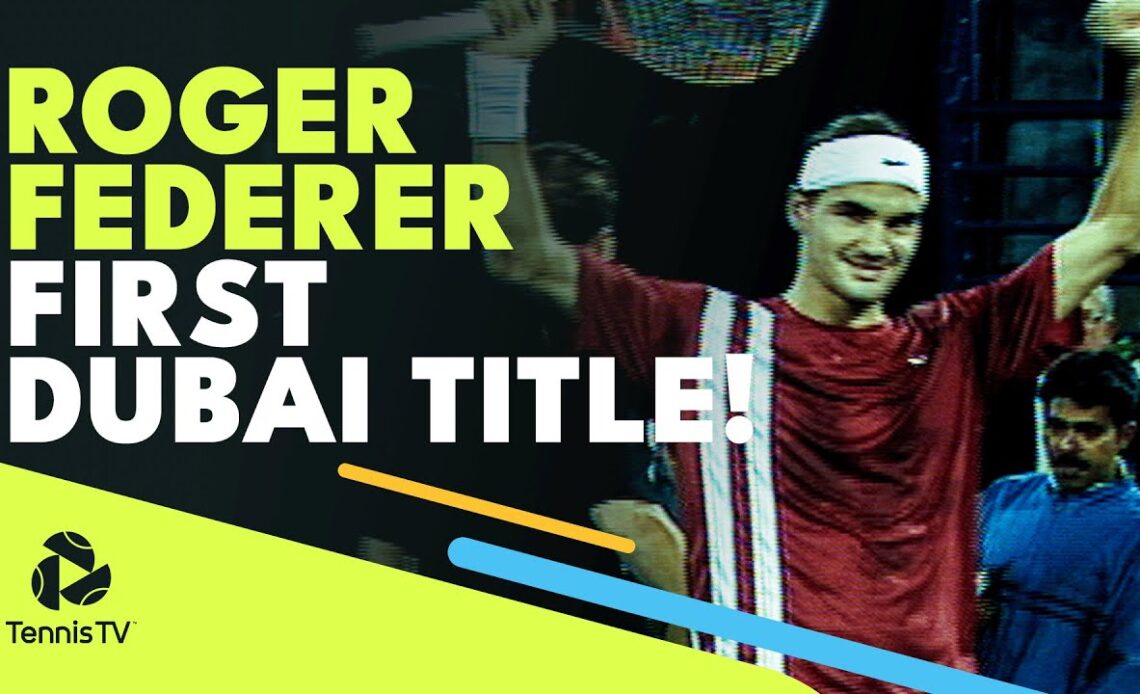 Roger Federer First Dubai Title in 2003! | Final Highlights vs Jiri Novak