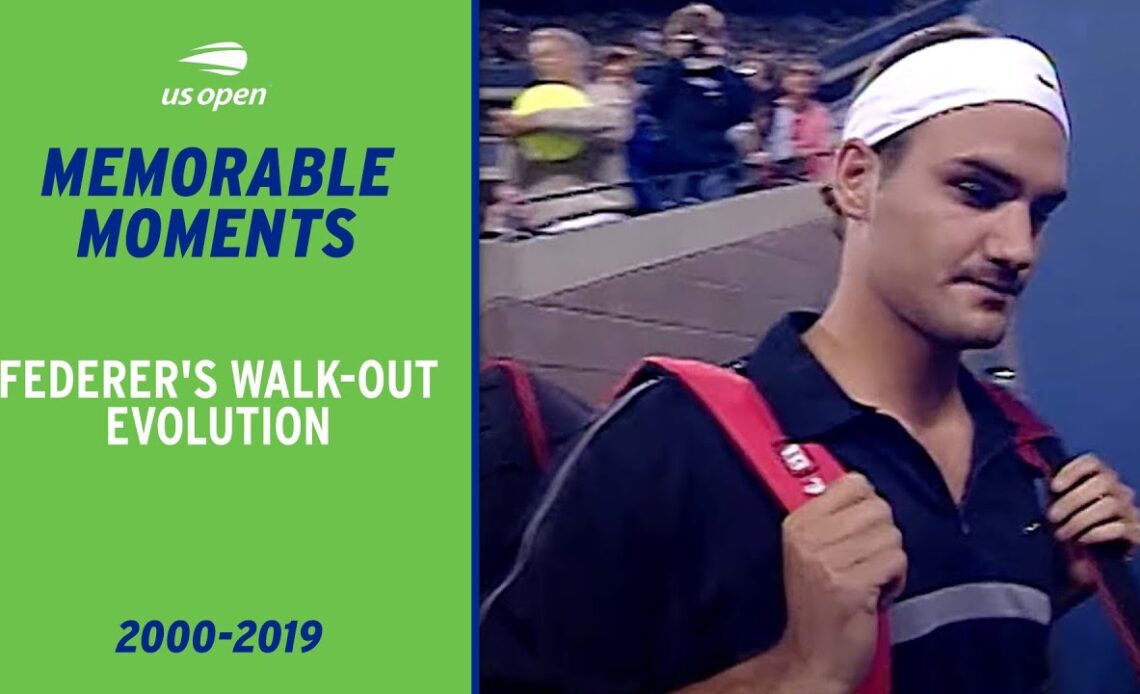 Roger Federer Walk-Out Evolution | US Open