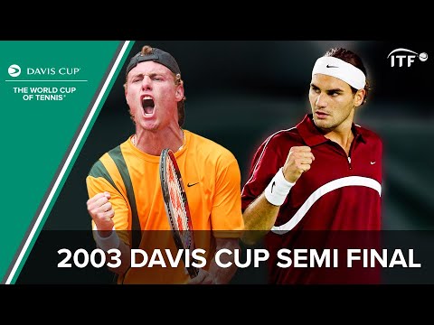 Roger Federer v Lleyton Hewitt | 2003 Davis Cup Semi final | Full Match