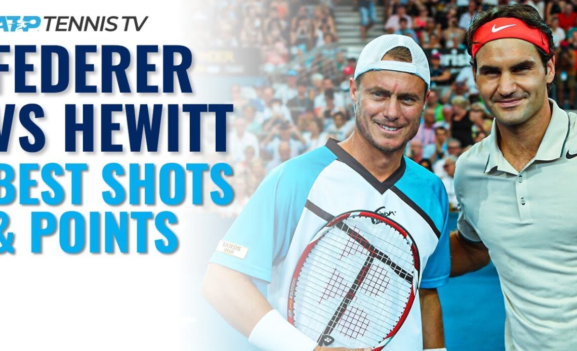 Roger Federer vs Lleyton Hewitt: Best ATP Shots & Points From Their Rivalry!