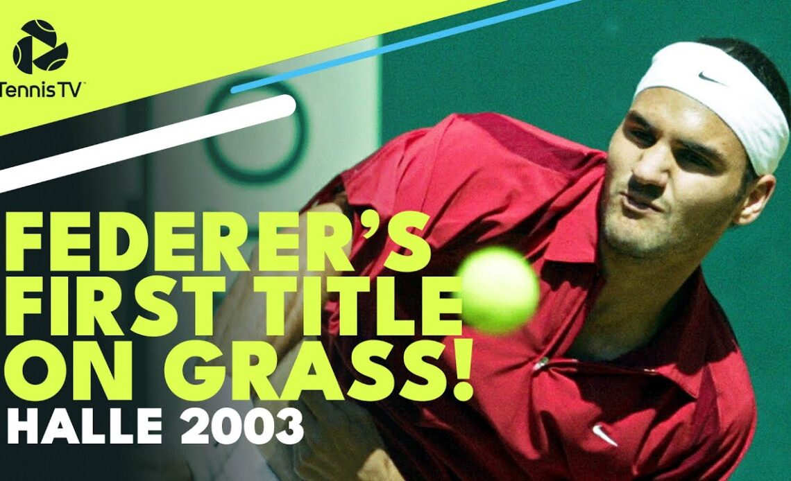 Roger Federer's FIRST Grass Court Title! Halle 2003 Final Highlights