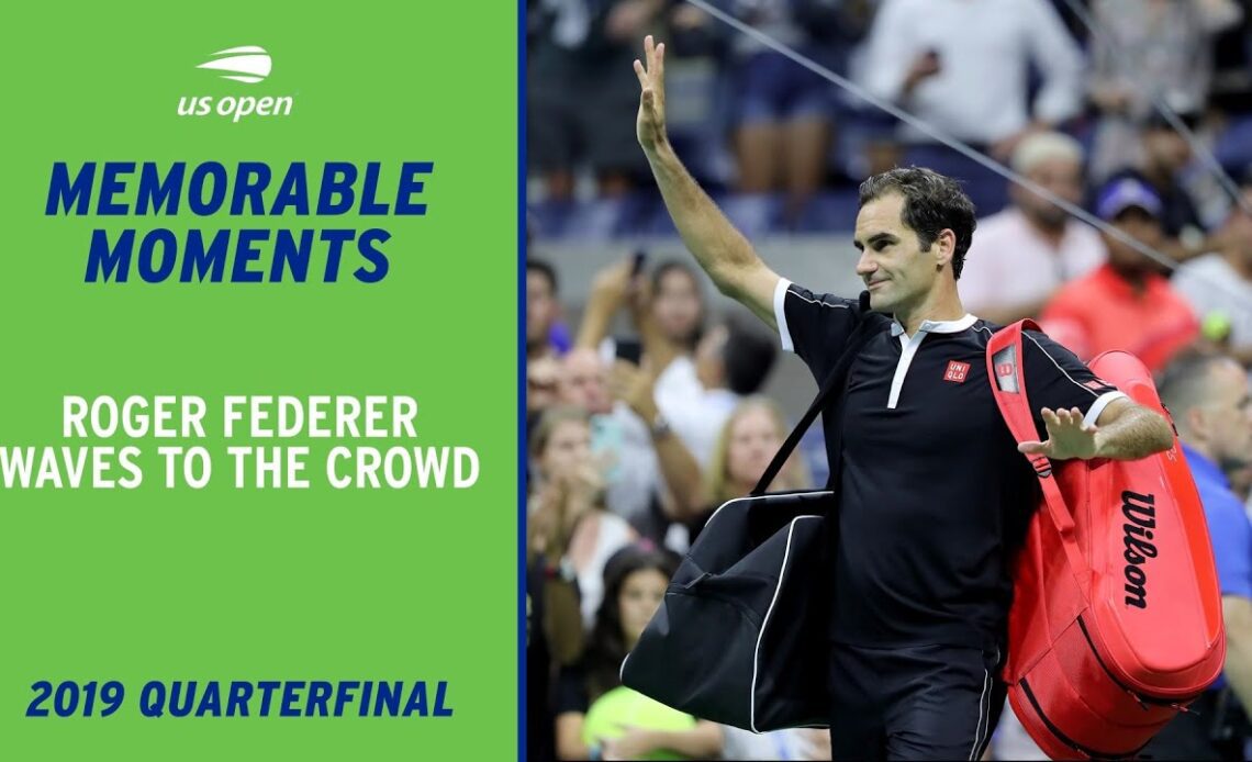 Roger Federer's Final Walk-Off in New York | 2019 US Open