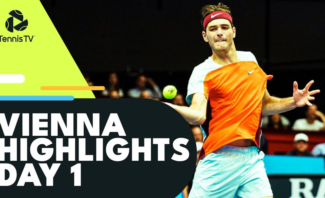 Rublev Faces Schwartzman; Fritz, Khachanov & Wolf All Play | Vienna 2022 Highlights Day 1