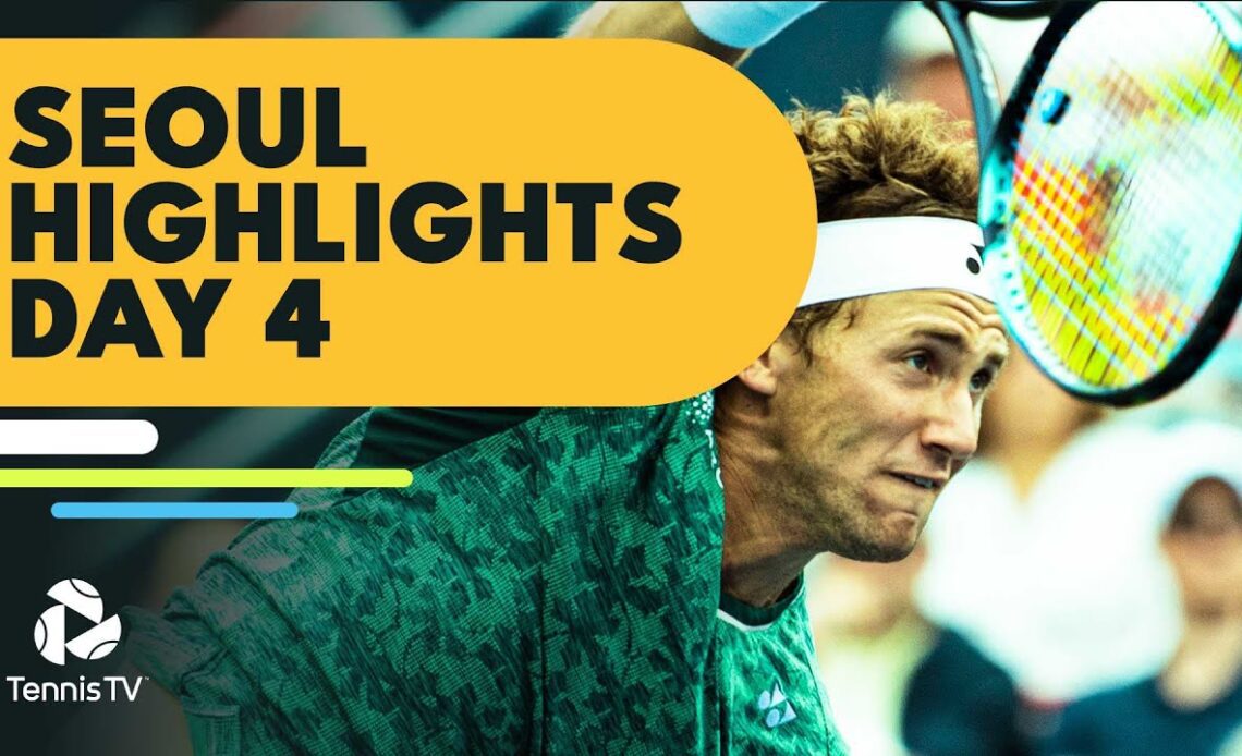 Ruud Faces Jarry; Norrie, Brooksby In Action | Seoul 2022 Day 4 Highlights