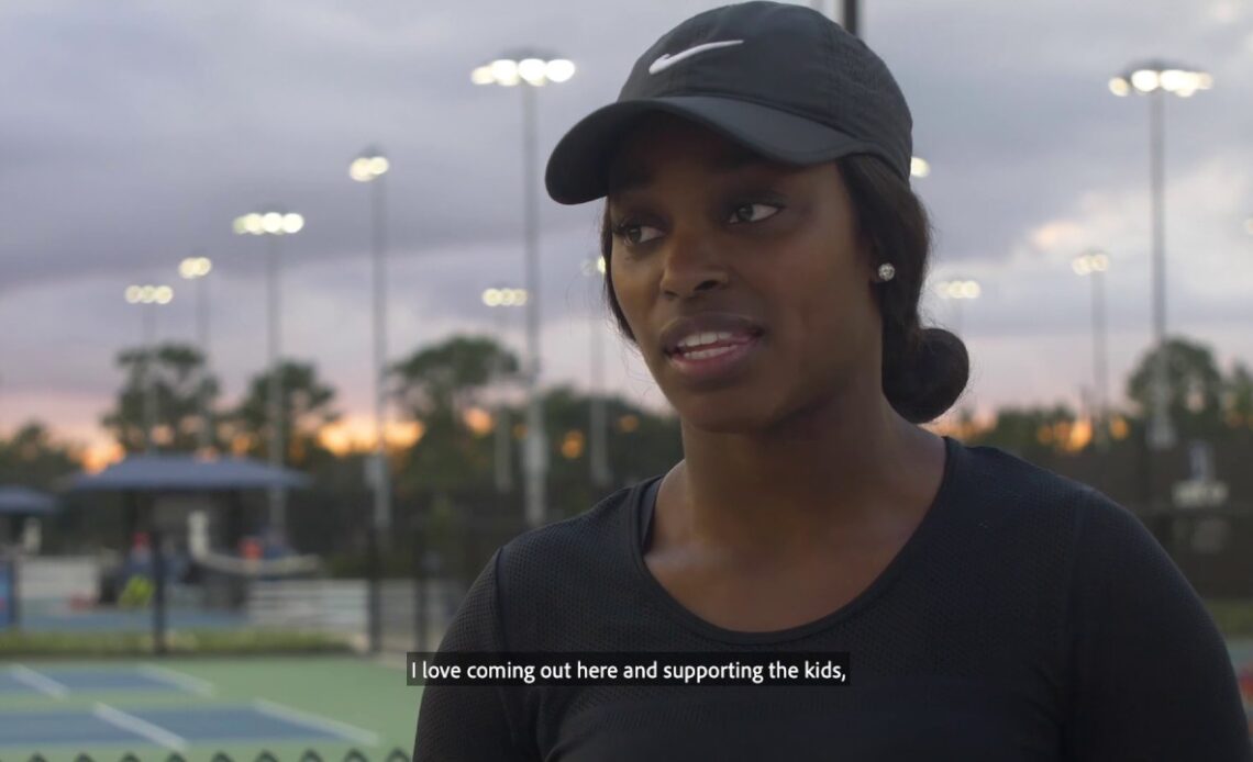 Sloane Stephens Surprises Young Tennis Players
