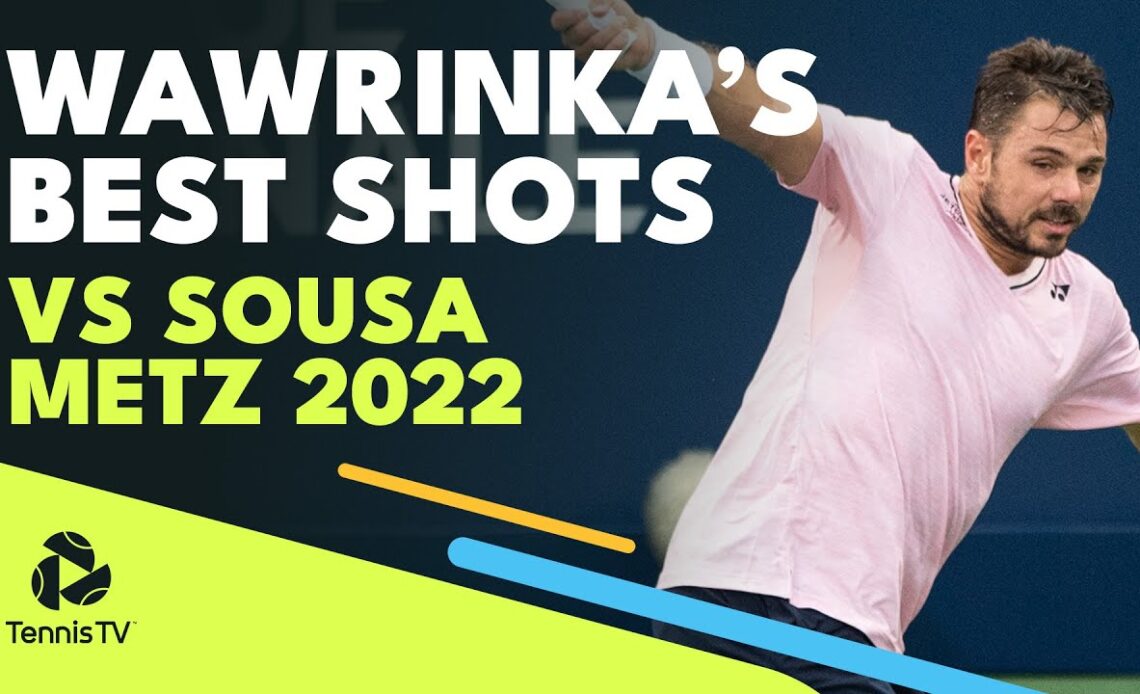 Stan Wawrinka's Best Shots vs Joao Sousa | Metz 2022