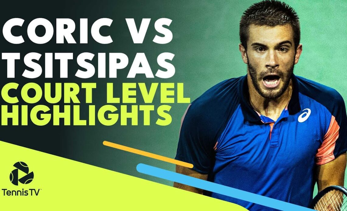 Stefanos Tsitsipas vs Borna Coric: Court Level Highlights | Cincinnati 2022 Final