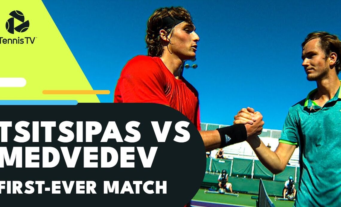 Stefanos Tsitsipas vs Daniil Medvedev FIRST-EVER Match! | Miami 2018 Extended Highlights