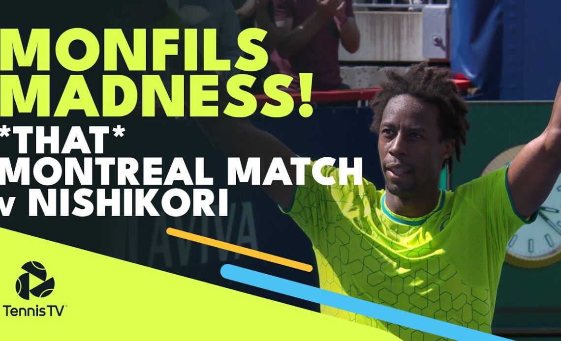 *THOSE* Match Point Saves! Gael Monfils vs Kei Nishikori Extended Highlights | Montreal 2017