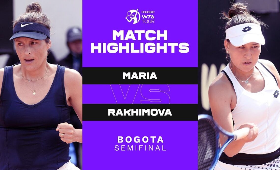 Tatjana Maria vs. Kamilla Rakhimova | 2022 Bogota Semifinal | WTA Match Highlights