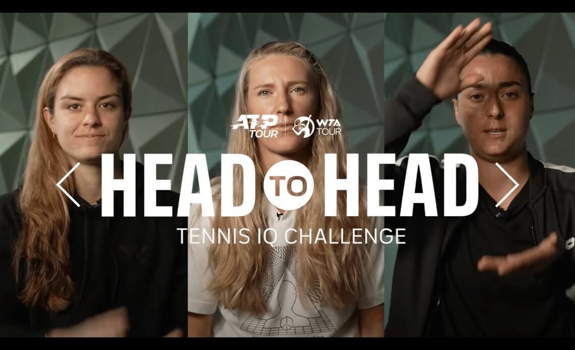 Tennis IQ Challenge 🧐: Name The No.1s – WTA players take on ATP