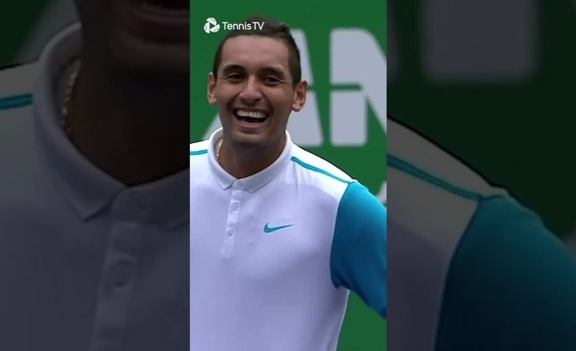 This Tennis Return Was So Good...Kyrgios Challenged His Own Serve 😅
