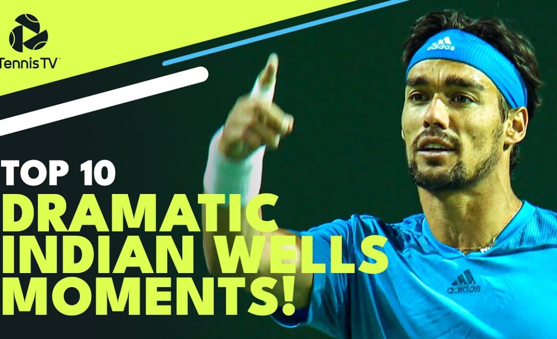 Top 10 Dramatic ATP Moments At Indian Wells!