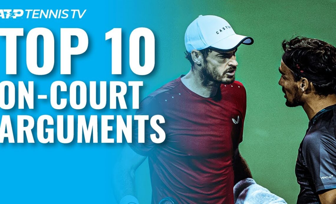 Top 10 On-Court ATP Tennis Arguments!