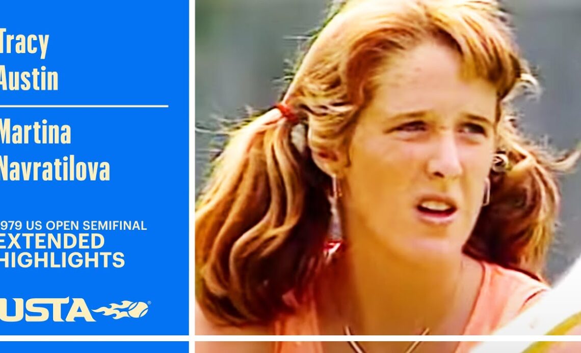 Tracy Austin vs Martina Navratilova Extended Highlights | 1979 US Open Semifinal