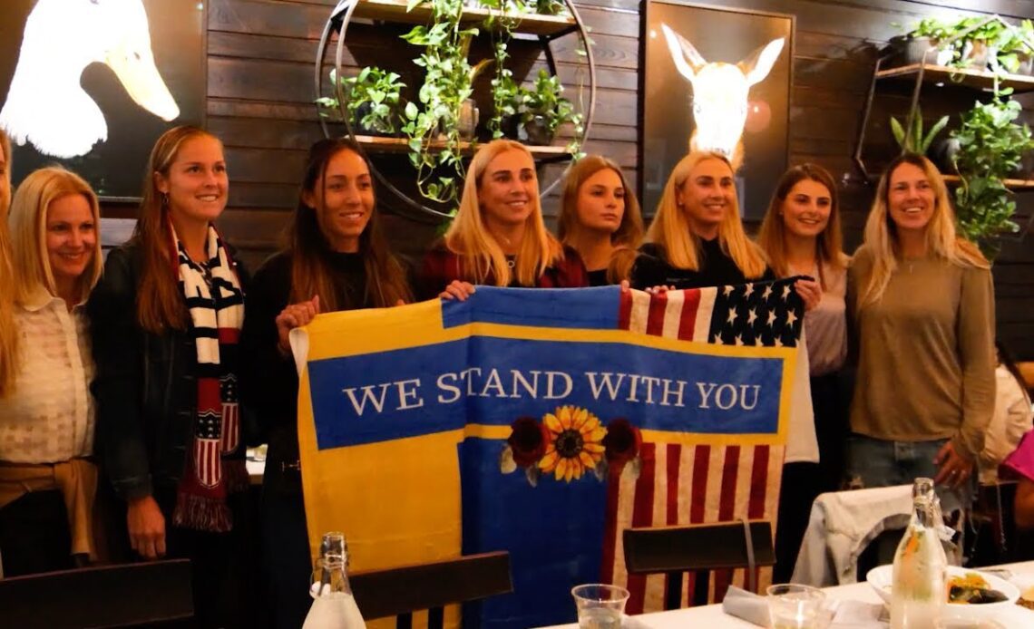 USA Present Gifts to Ukraine | 2022 Billie Jean King Cup