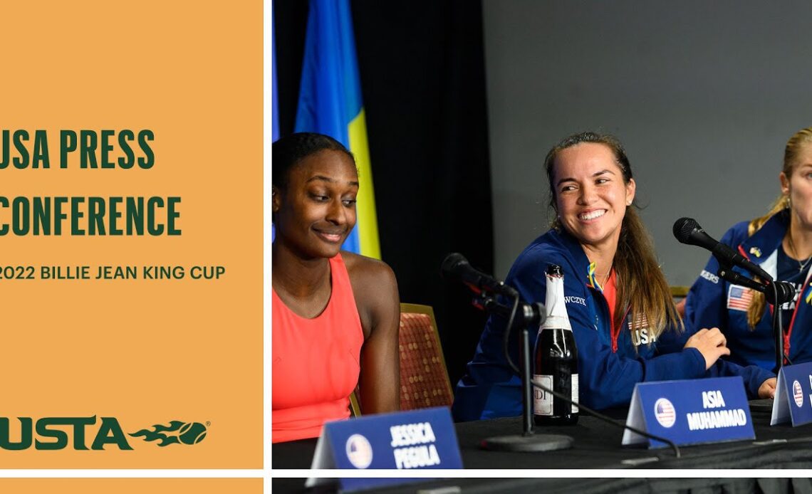 USA Winning Press Conference | 2022 Billie Jean King Cup