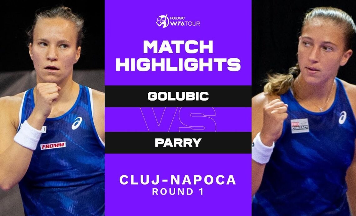 Viktorija Golubic vs. Diane Parry | 2022 Cluj-Napoca Round 1 | WTA Match Highlights