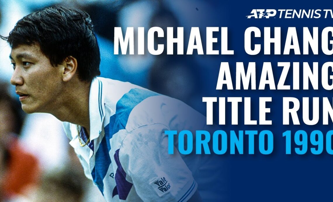 When Michael Chang Beat Agassi AND Sampras to Win Toronto 1990! | Classic Tennis Highlights