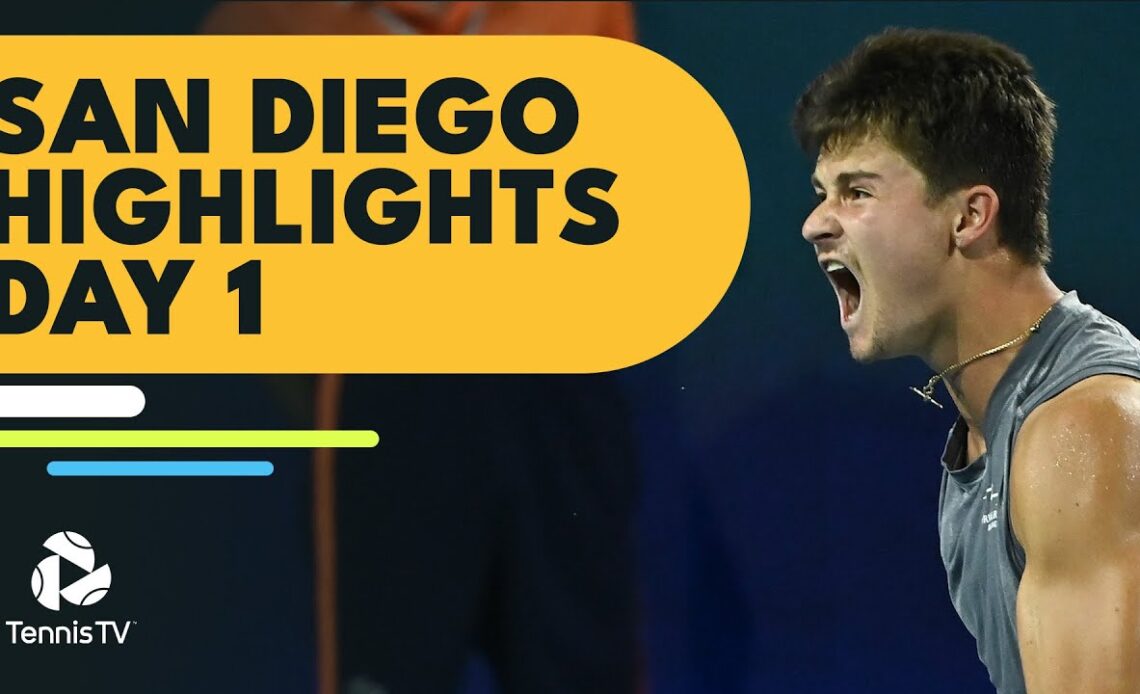 Wolf Battles Kozlov; Holt, Popyrin, Duckworth All in Action | San Diego Open Day 1 Highlights