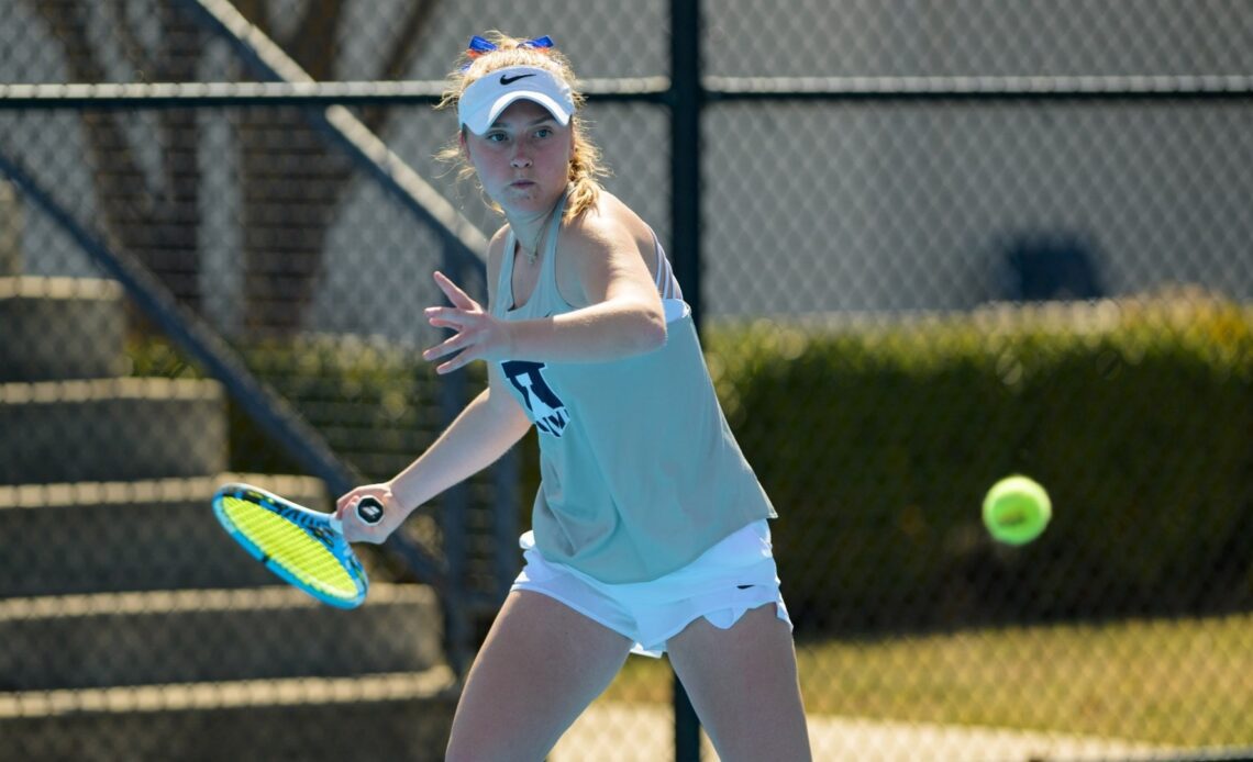Women's Tennis Concludes Split Weekend with 12 Wins