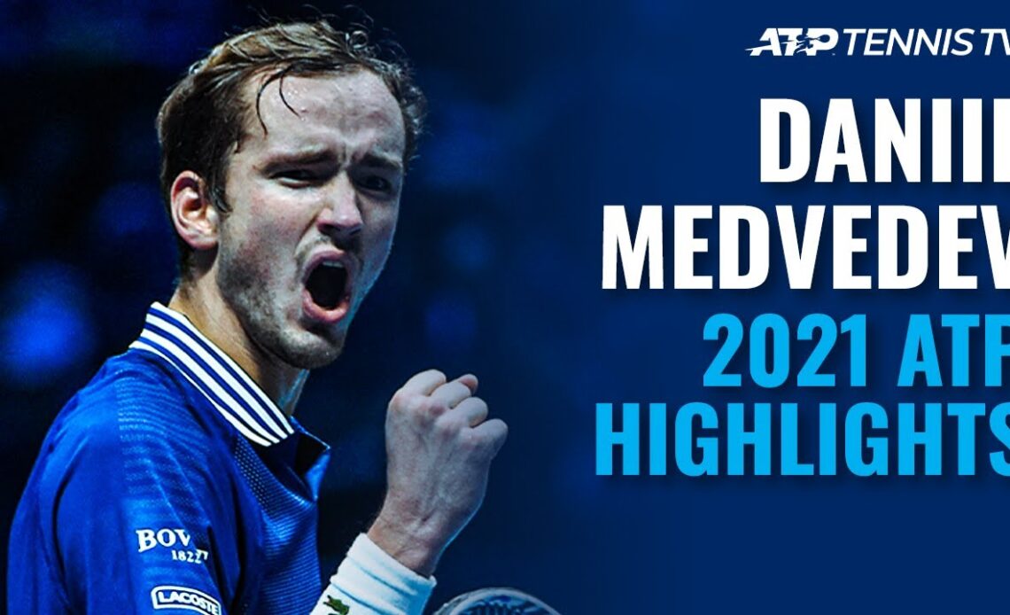 World No. 2 & Most Wins on Tour | Daniil Medvedev 2021 ATP Highlights