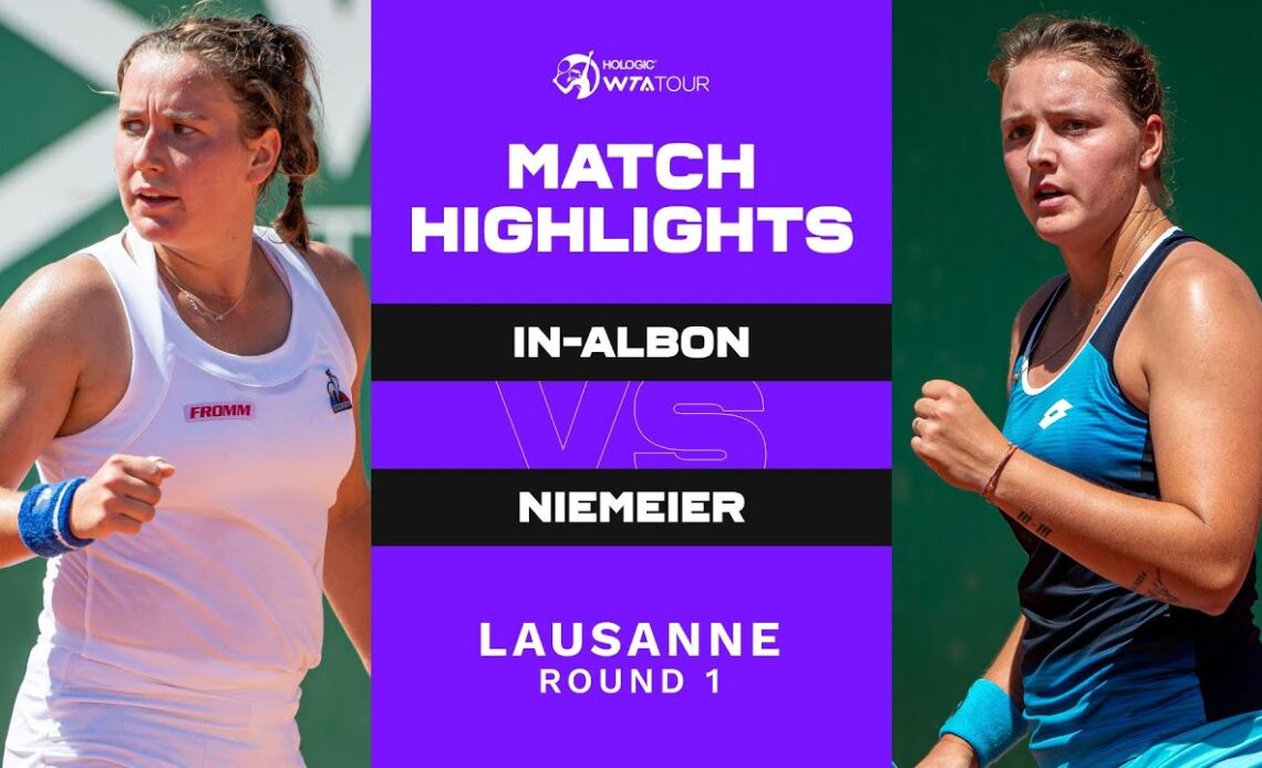 Ylena In-Albon vs. Jule Niemeier | 2022 Lausanne Round 1 | WTA Match Highlights