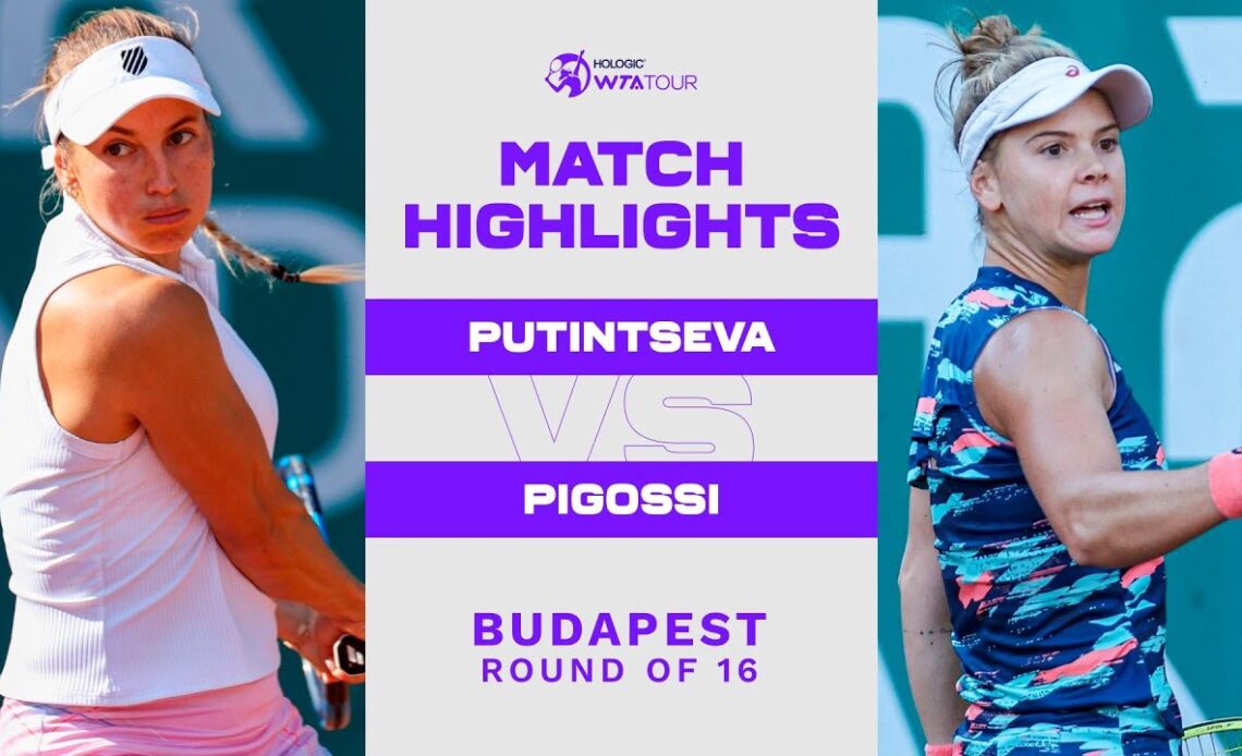 Yulia Putintseva vs. Laura Pigossi | 2022 Budapest Round of 16 | WTA Match Highlights