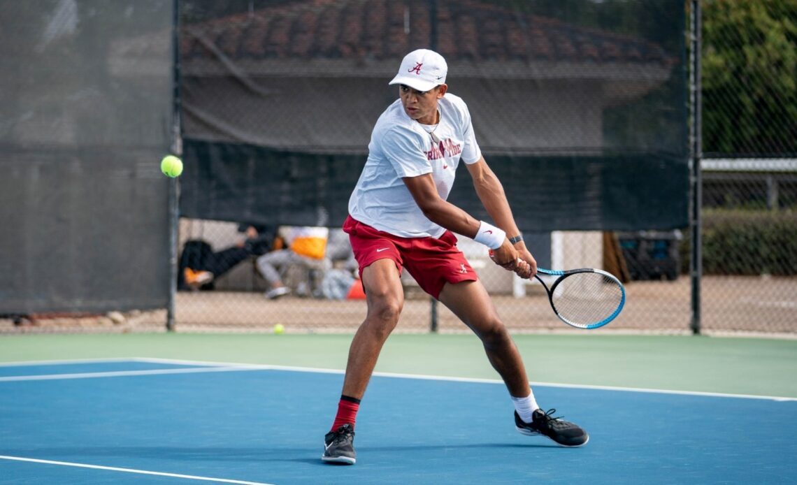 Alabama Men’s Tennis Player Enzo Aguiard Advances To The Next Round Of The ITA National Fall Championships