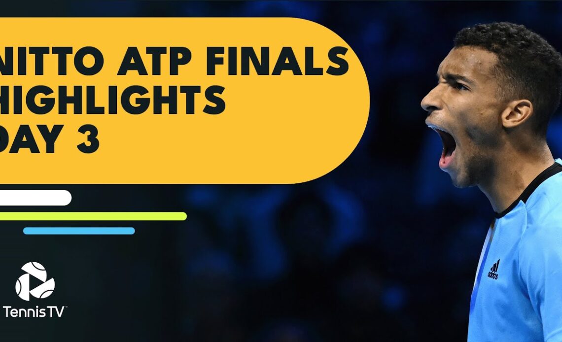 Auger-Aliassime Takes On Nadal; Ruud Battles Fritz | Nitto ATP Finals 2022 Highlights Day 3