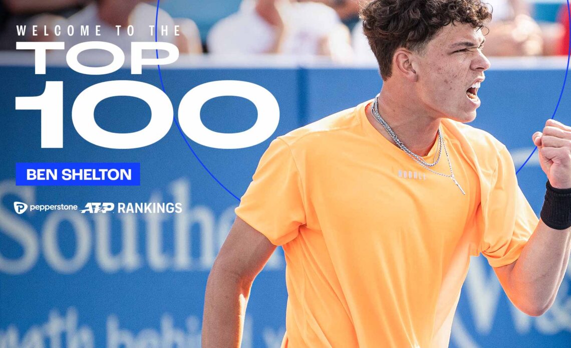 Ben Shelton Continues Rapid Rise, Cracks Top 100 | ATP Tour