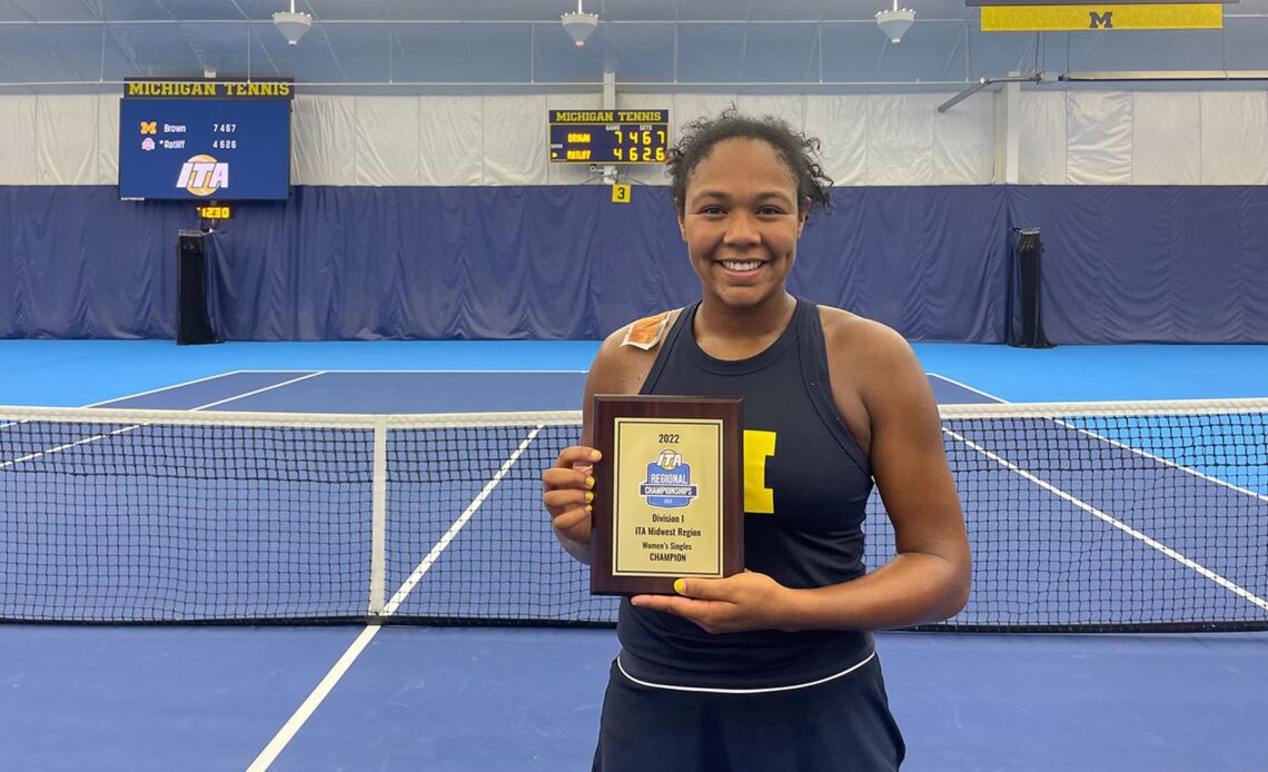 Brown Wins Singles Championship at ITA Midwest Regional