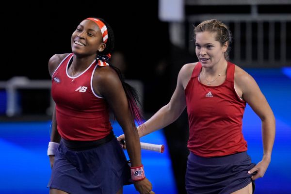 Coco Gauff, Caty McNally win in doubles, lift U.S. past Poland at BJK Cup