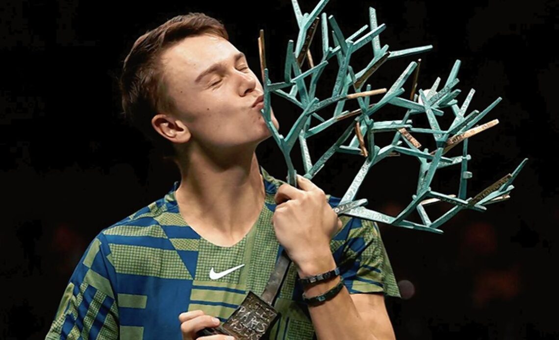Danish teenager Rune stuns Djokovic to win Paris Masters