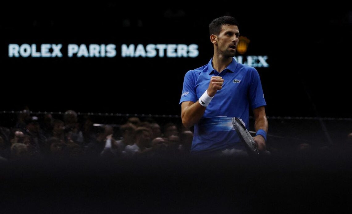 Djokovic and Tsitsipas reach Paris Masters semis, Alcaraz retires
