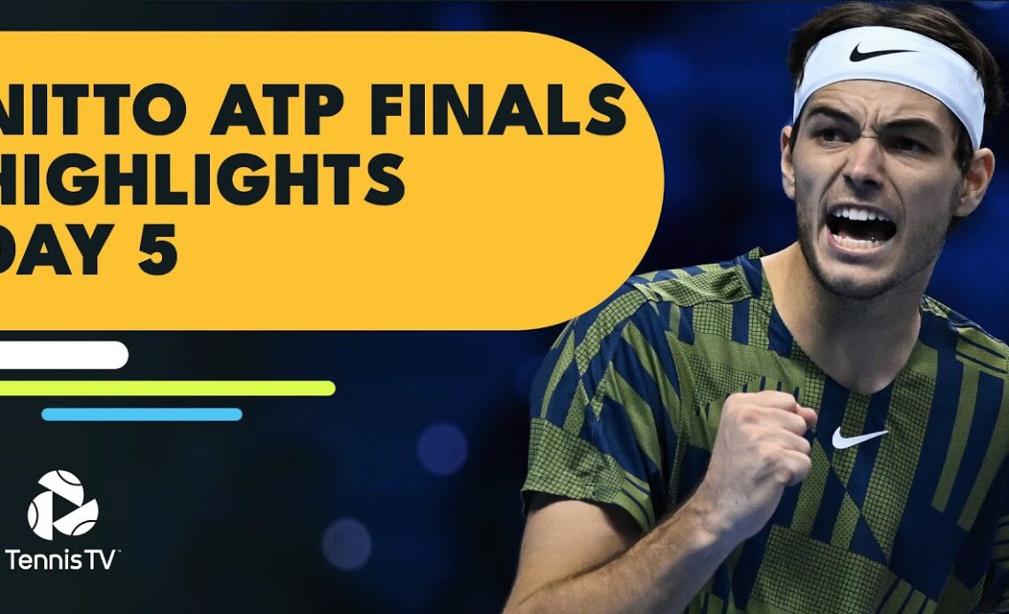 Fritz Takes On Auger-Aliassime; Ruud Faces Nadal | Nitto ATP Finals Highlights Day 5