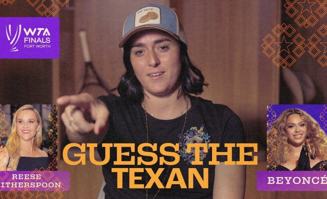 GUESS THE FAMOUS TEXAN 🧐 with the stars of the WTA Finals