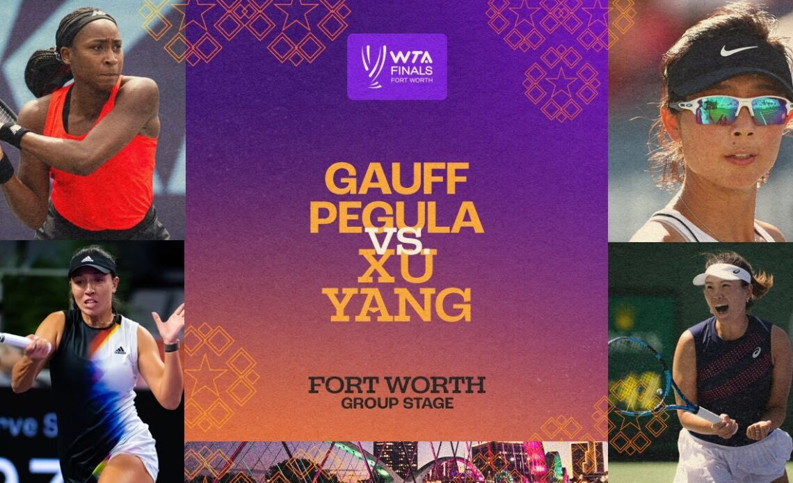 Gauff/Pegula vs. Xu/Yang | 2022 WTA Finals Group Stage | Match Highlights