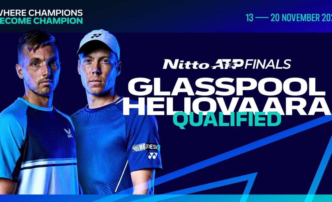 Glasspool/Heliovaara To Make Nitto ATP Finals Debut | ATP Tour