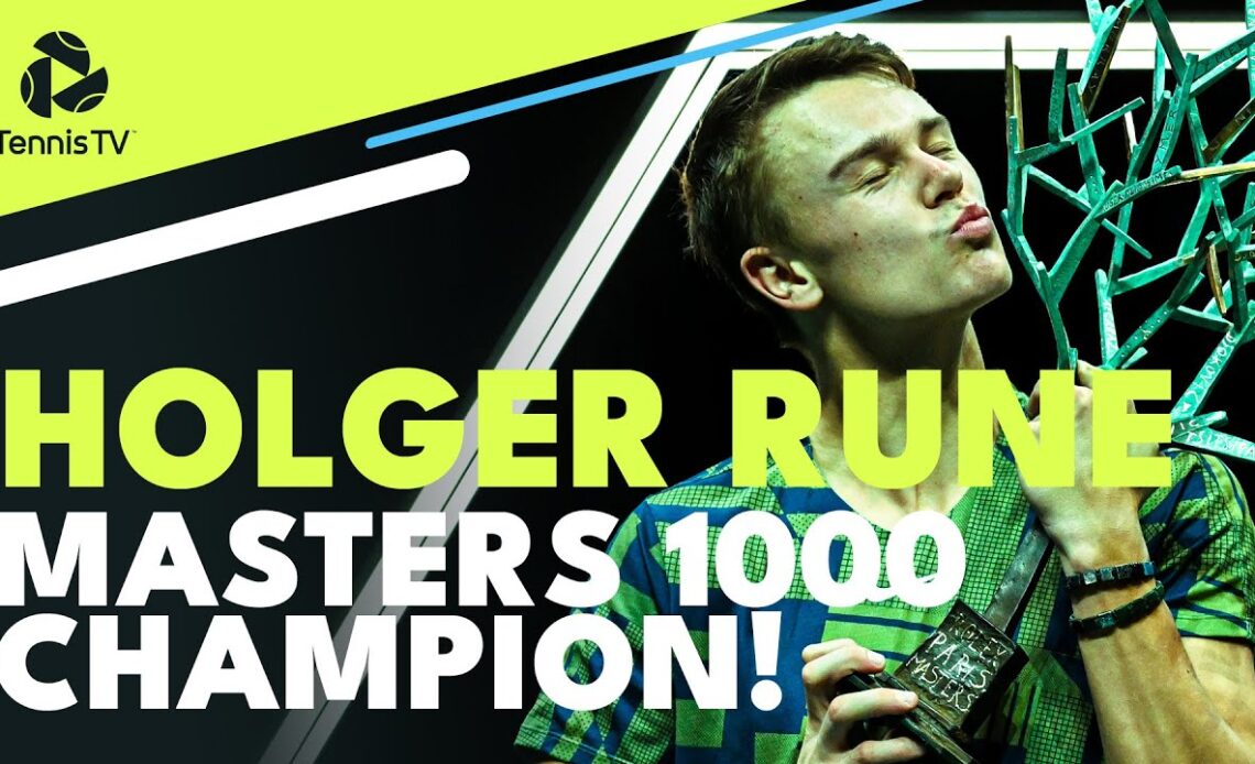 Holger Rune: MASTERS 1000 CHAMPION! | Paris Championship Point & Trophy Lift