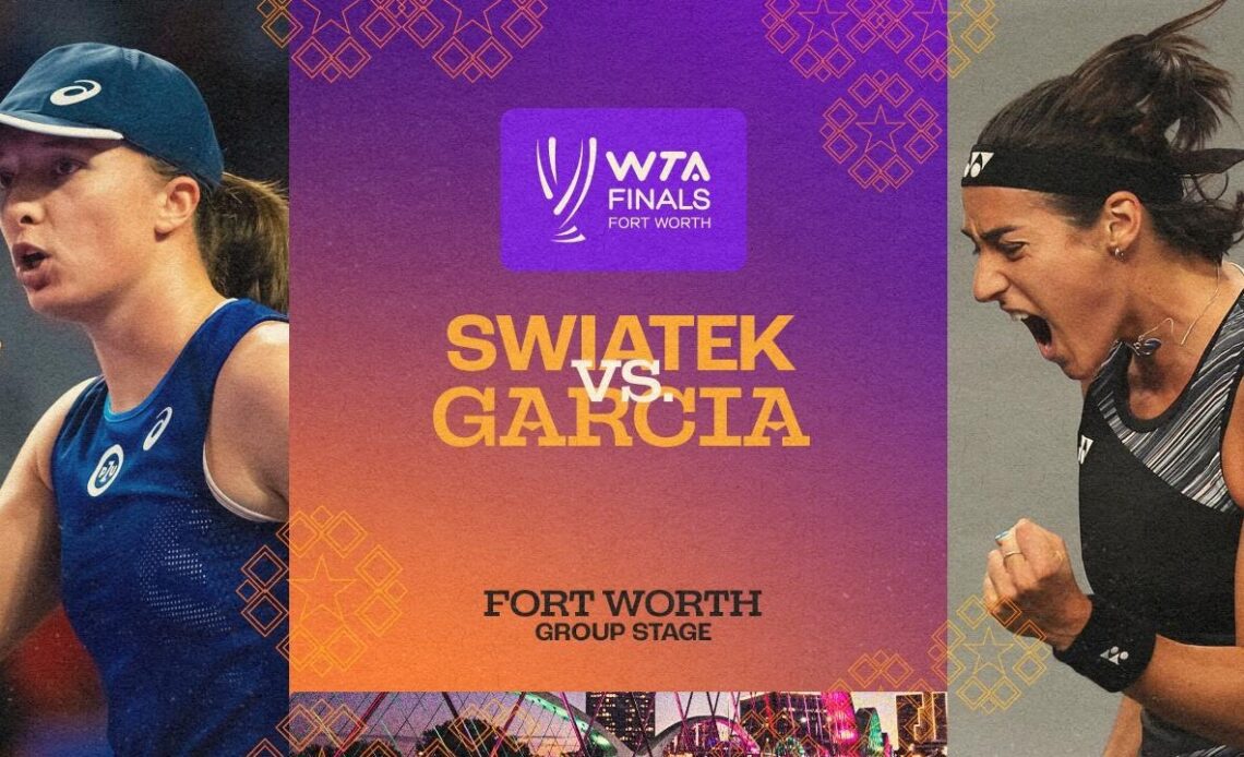 Iga Swiatek vs. Caroline Garcia | 2022 WTA Finals Group Stage | Match Highlights